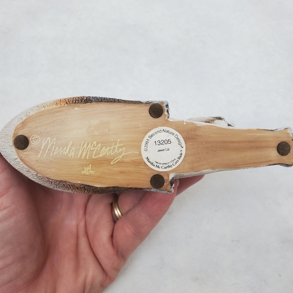 2003 Marsha McCarthy Second Nature Design Red Jewel "Cats Rule" Cat Figurine - Picture 5 of 8